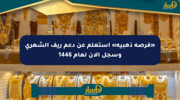 «فرصة ذهبية» استعلم عن دعم ريف الشهري وسجل الآن لعام 1446